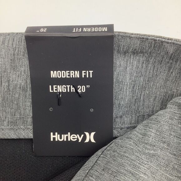 Hurley Mens Phantom Modern Fit Shorts Grey Size 32 (Actual 34) NWT - Picture 11 of 13